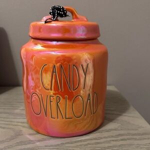 Rae Dunn Candy Overload Canister Iridescent Orange New